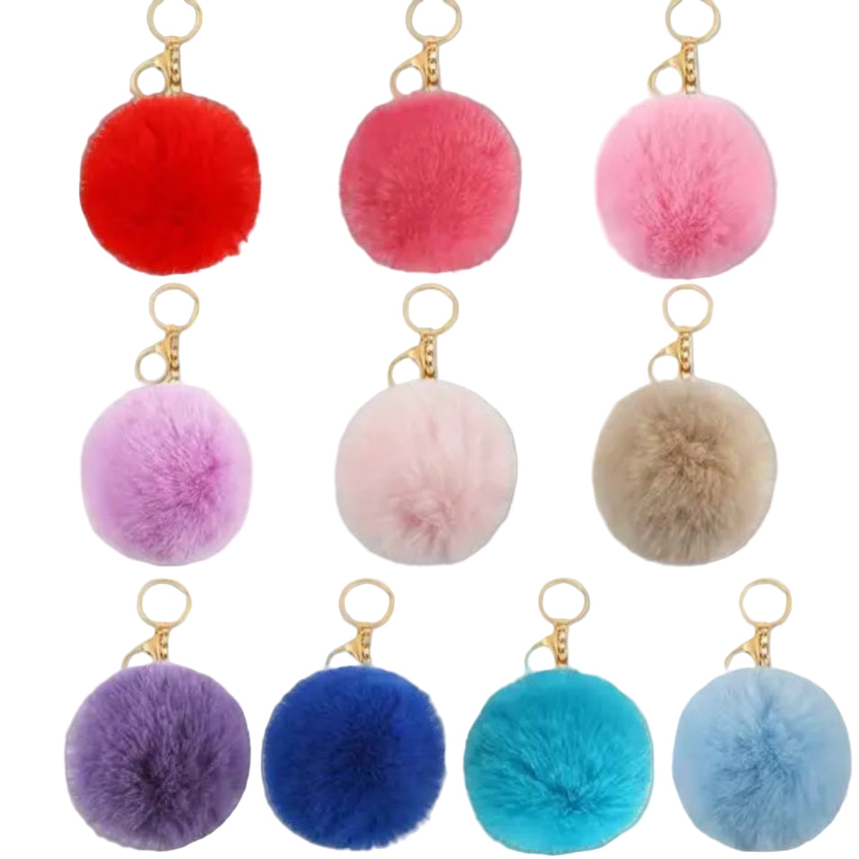 Pom Poms Keychains