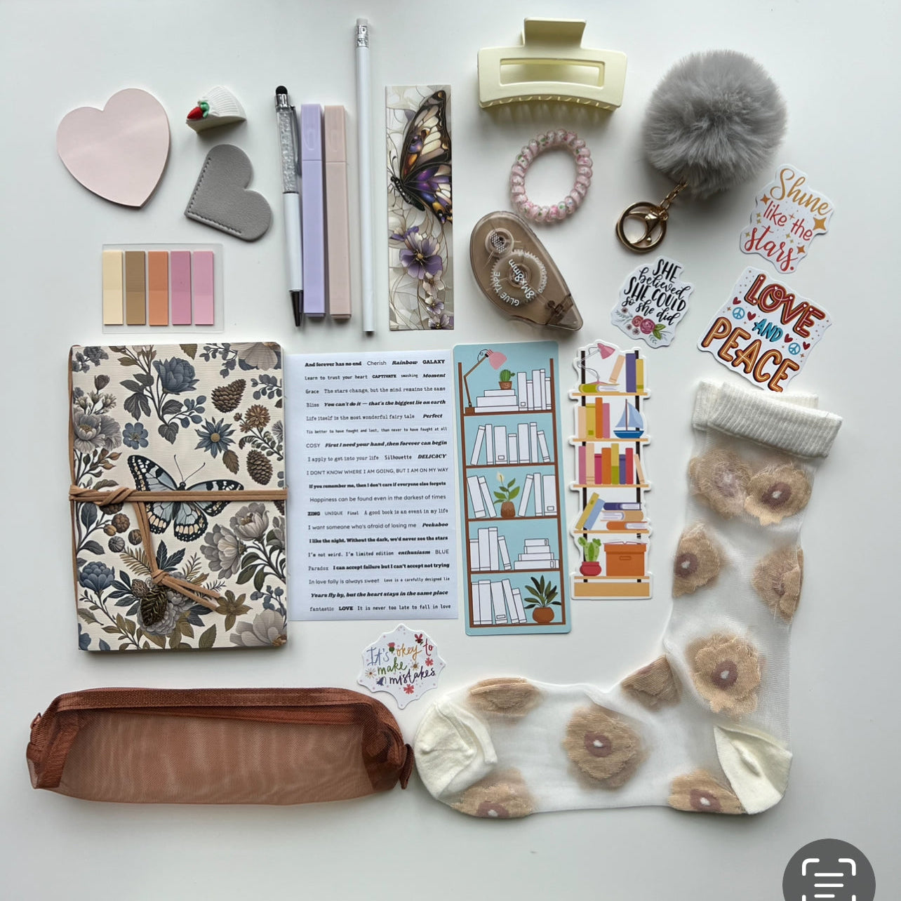Bookish Bundle WHITE BUTTERFLY