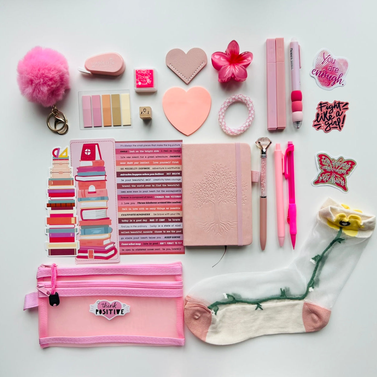 Bookish Bundles Tree Pink