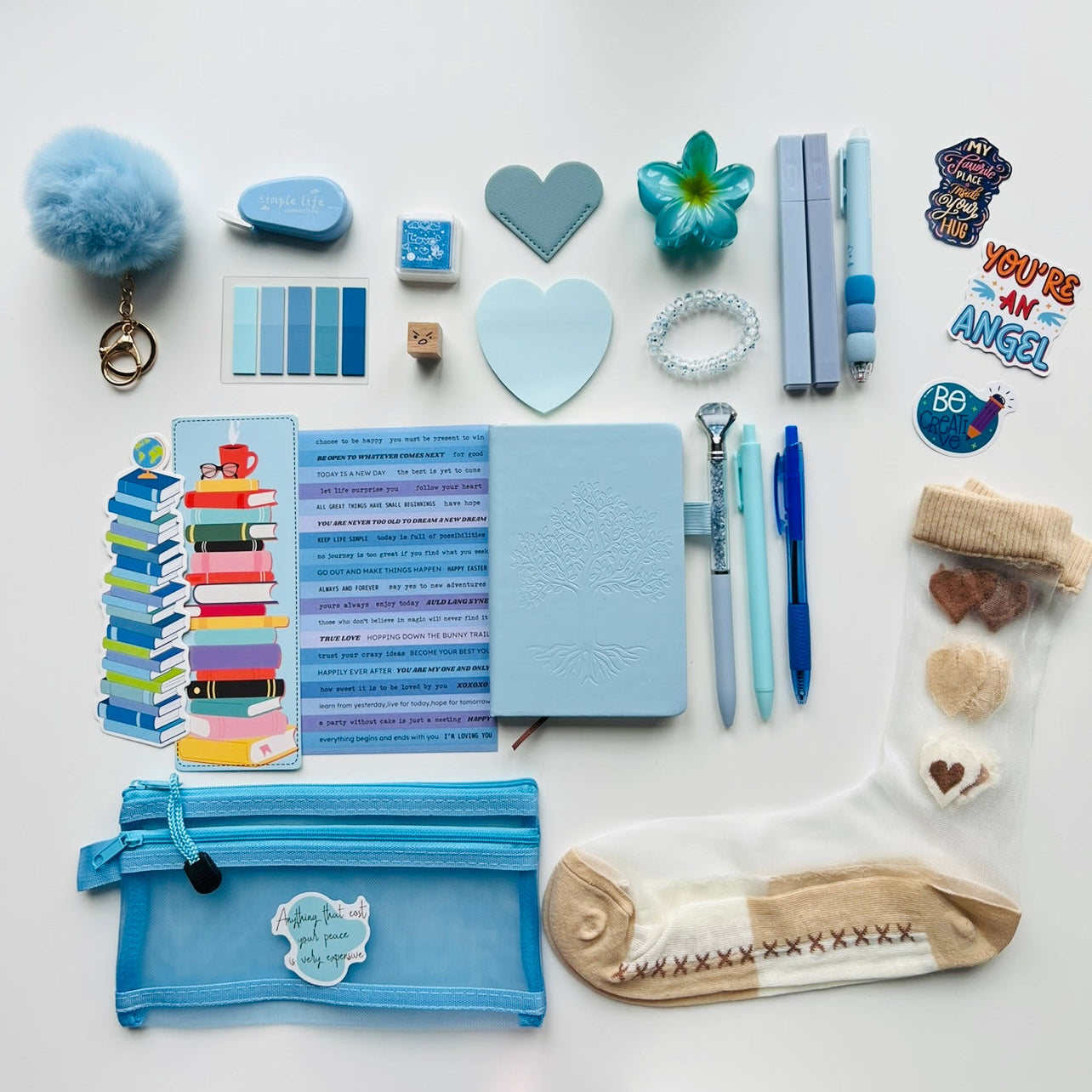 Bookish Bundles Tree Blue