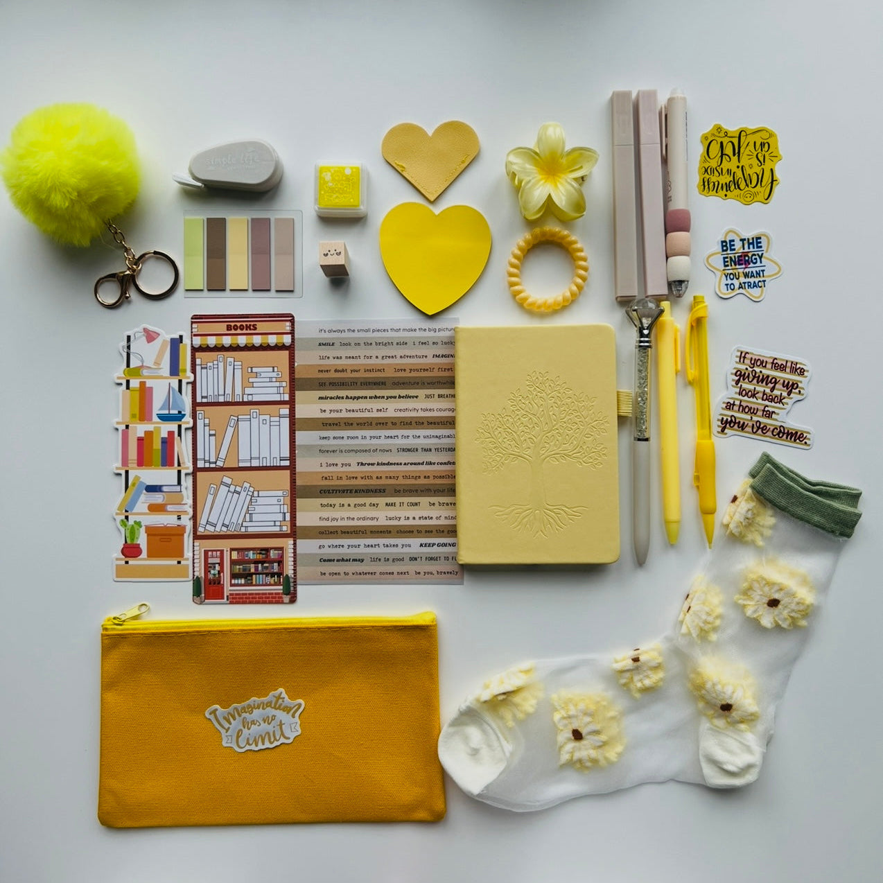 Bookish Bundles Tree Yellow