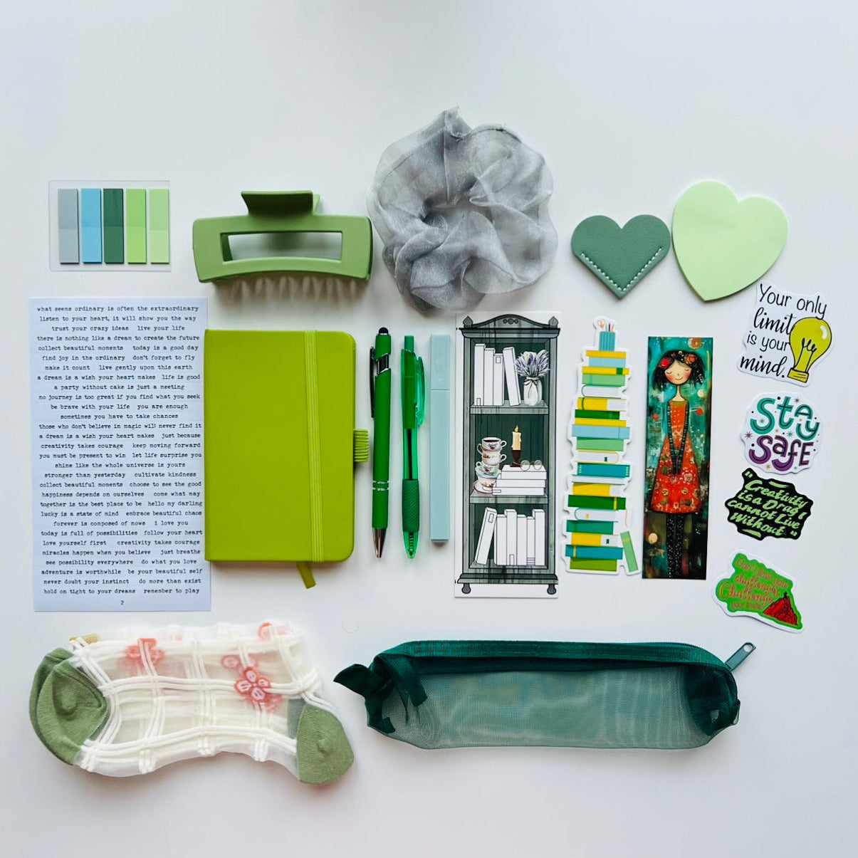 Bookish Bundle A6 Green