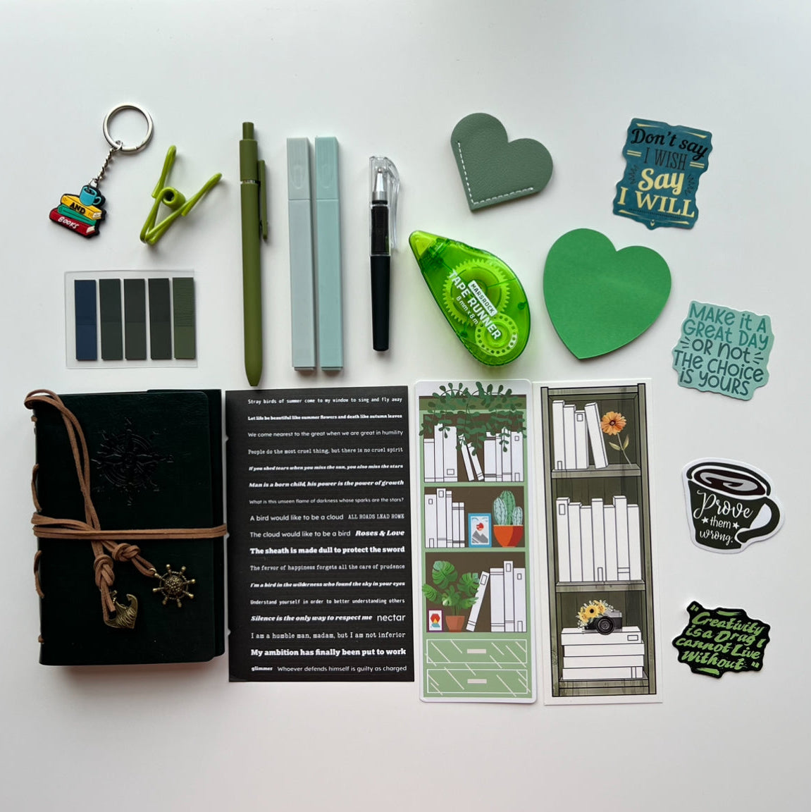 Bookish Bundles Anchor Green