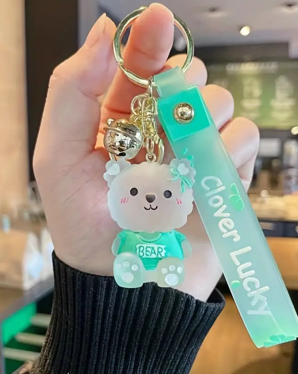 Cute keychain glass bears