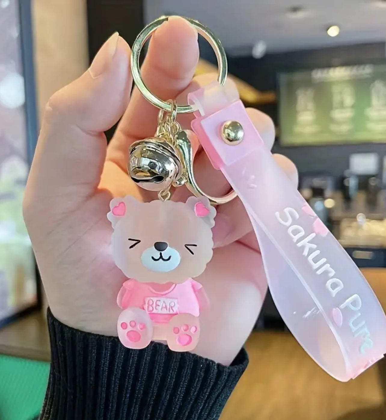 Cute keychain glass bears