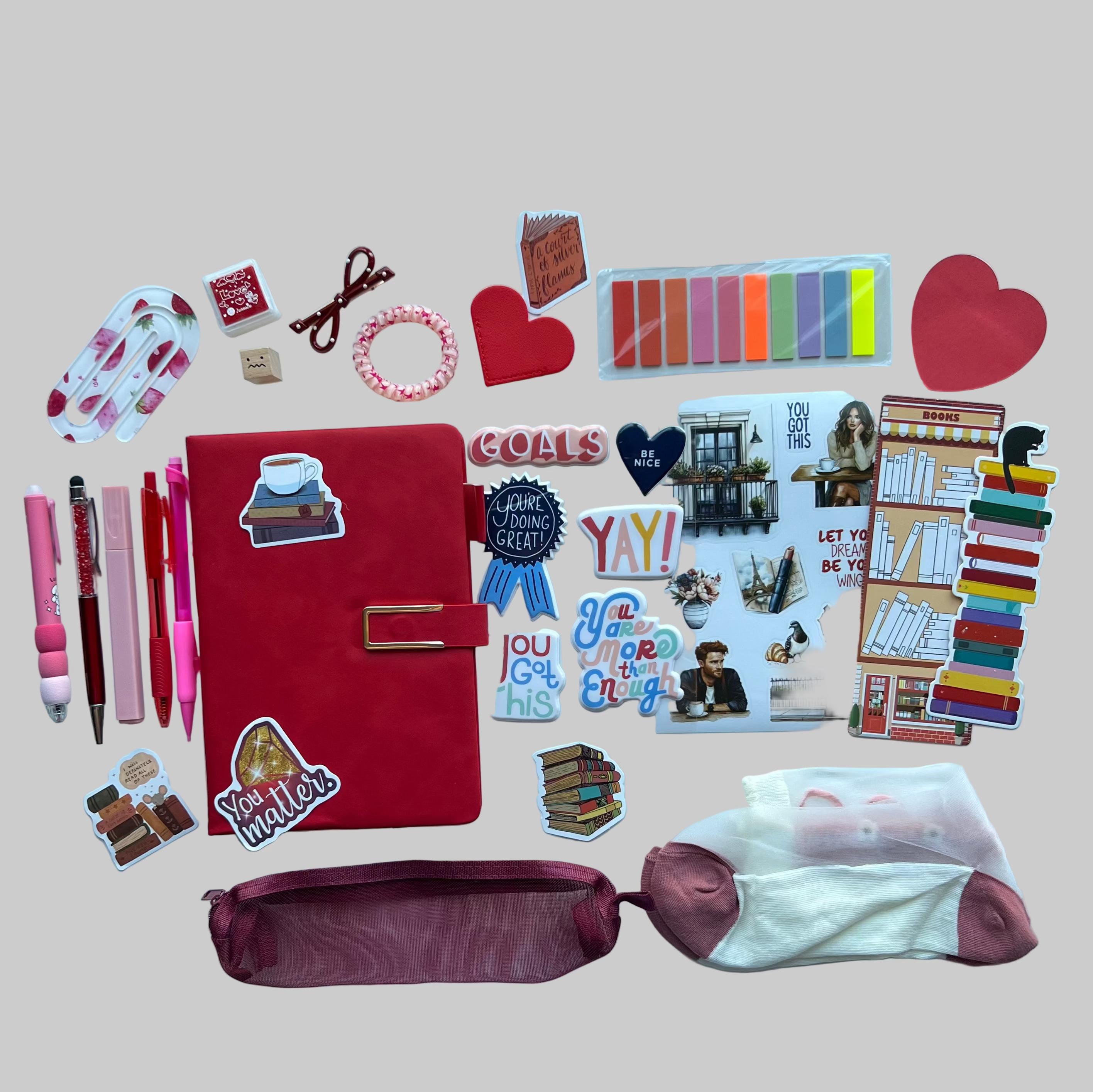 Bookish Bundle A5 Red