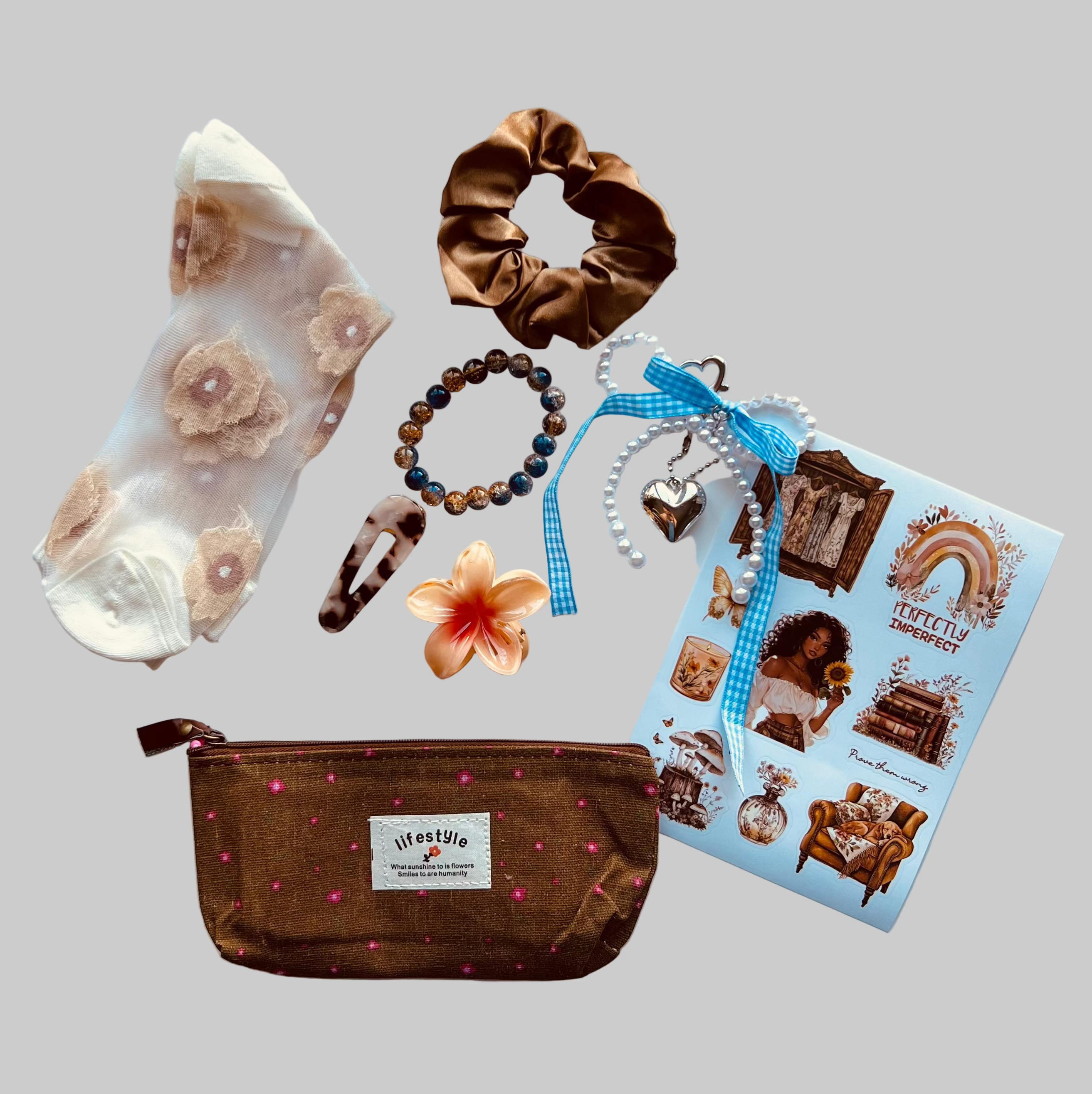 Cute Set For Girls Brown