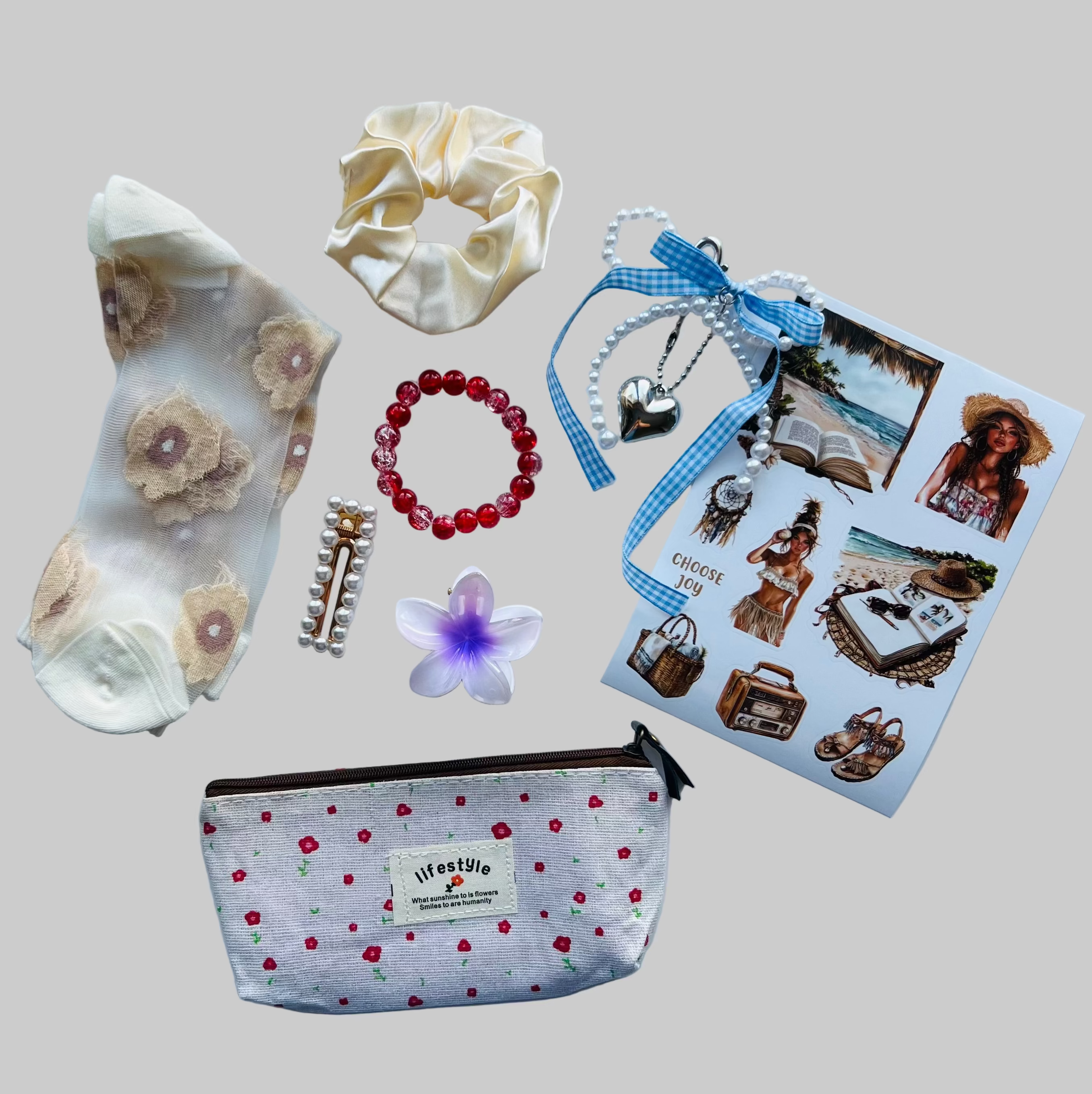 Cute Set For Girls White