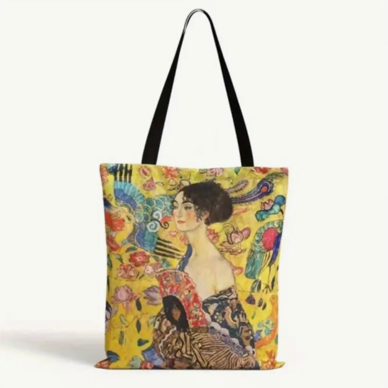 Canvas Tote Bags Vintage  Floral Print